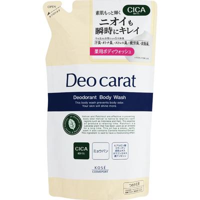 KOSE COSMEPORT Deo Carat Medizinisches Duschgel, Nachfüllpackung, 320 ml (Quasi-Droge) Prämie (über 800 US-Dollar) Körperseife Nach dem Waschen gut ausspülen. Prämie (über 800 US-Dollar)