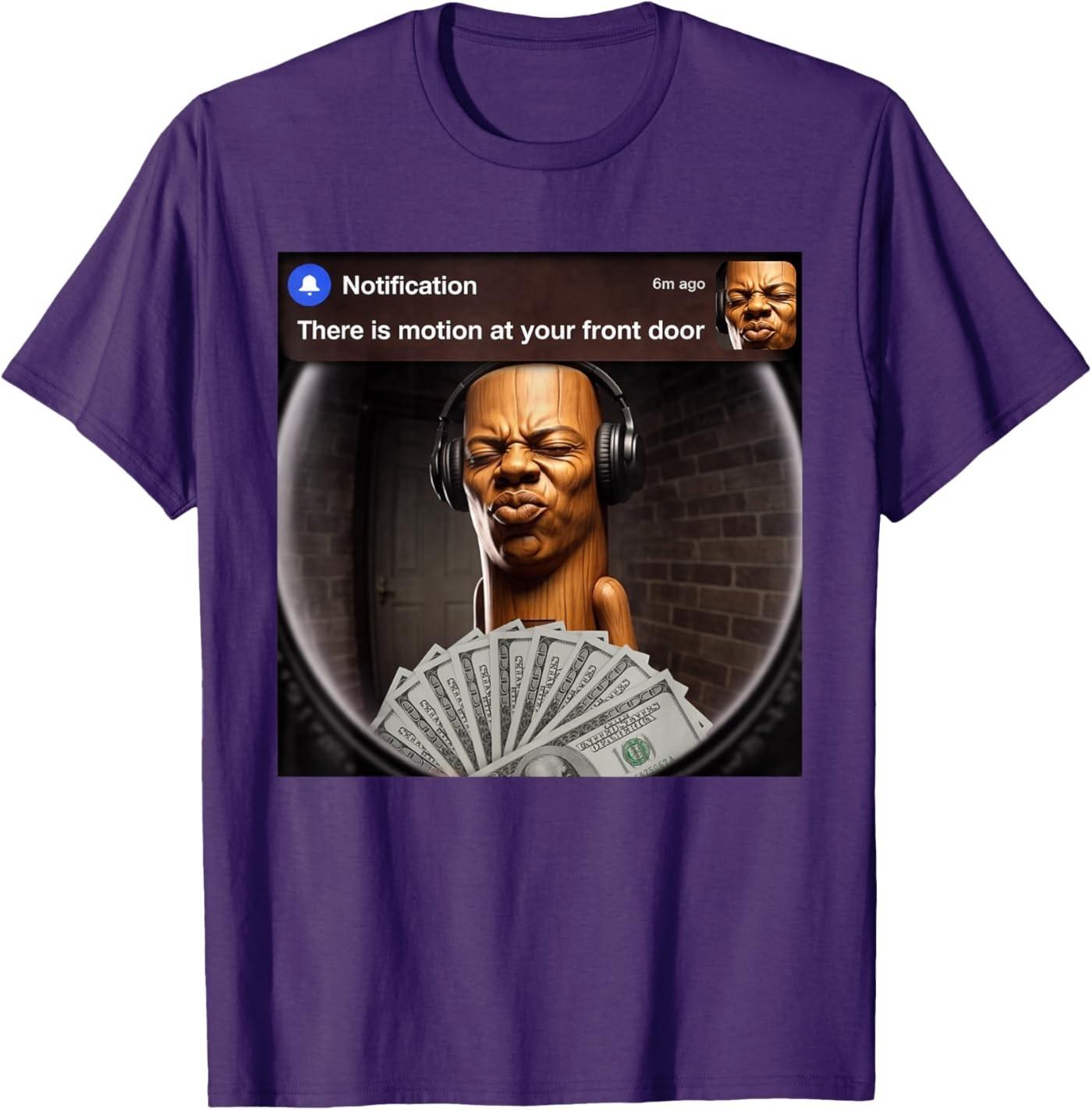 There is Motion at Your Front Door Tung Tung Tung Speed Meme T-Shirt S разноцветный