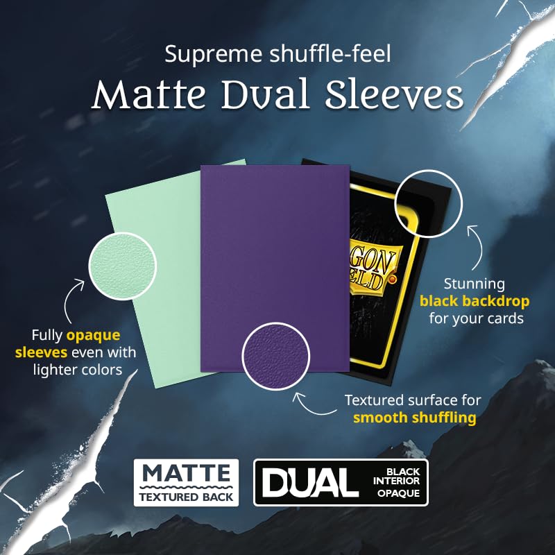 Dragon Shield Matte Dual Standard 100 Sleeves, Size, Blossom, Sleeves, AT-15067