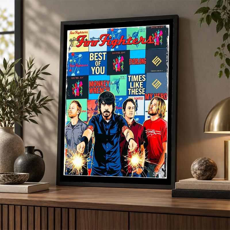 Foo Fighters Diamond Painting Kit 5D Full Drill DIY Diamond Mosaic Wall Art Home Decor
