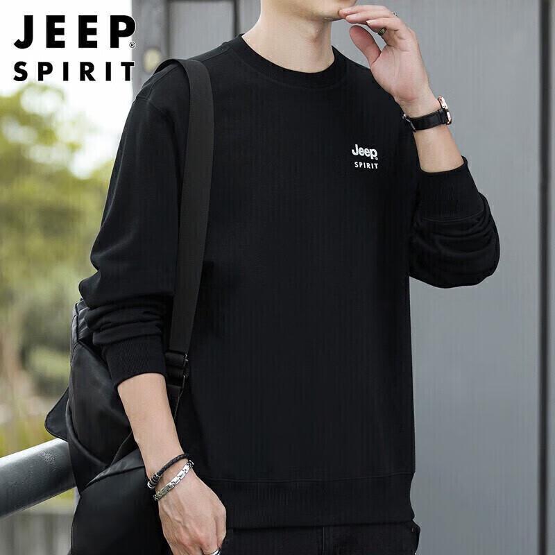 JEEP SPIRIT Men's Autumn/Winter Crewneck Sweatshirt