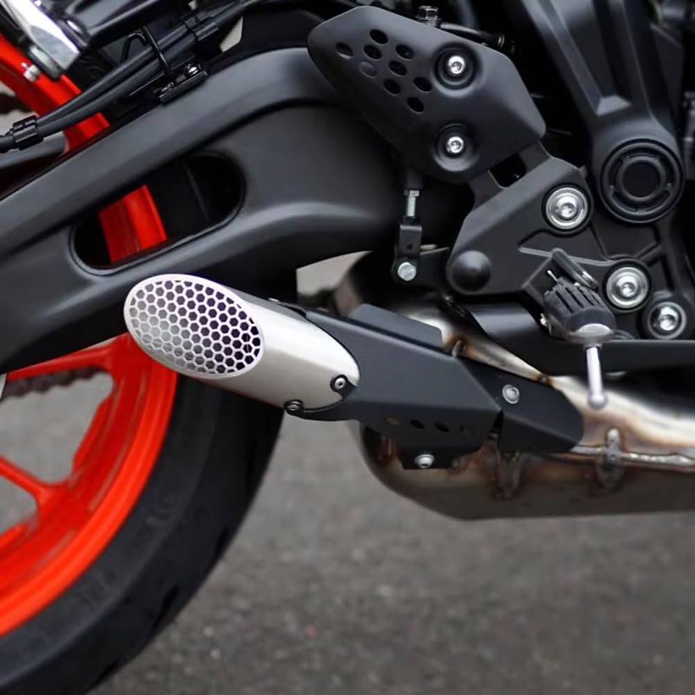 For MT-07 Mt07 2024 2023 2022 2021 Accessories Exhaust Pipe Tail End Motorcycle Exhaust Pipe Muffler Cover Protection