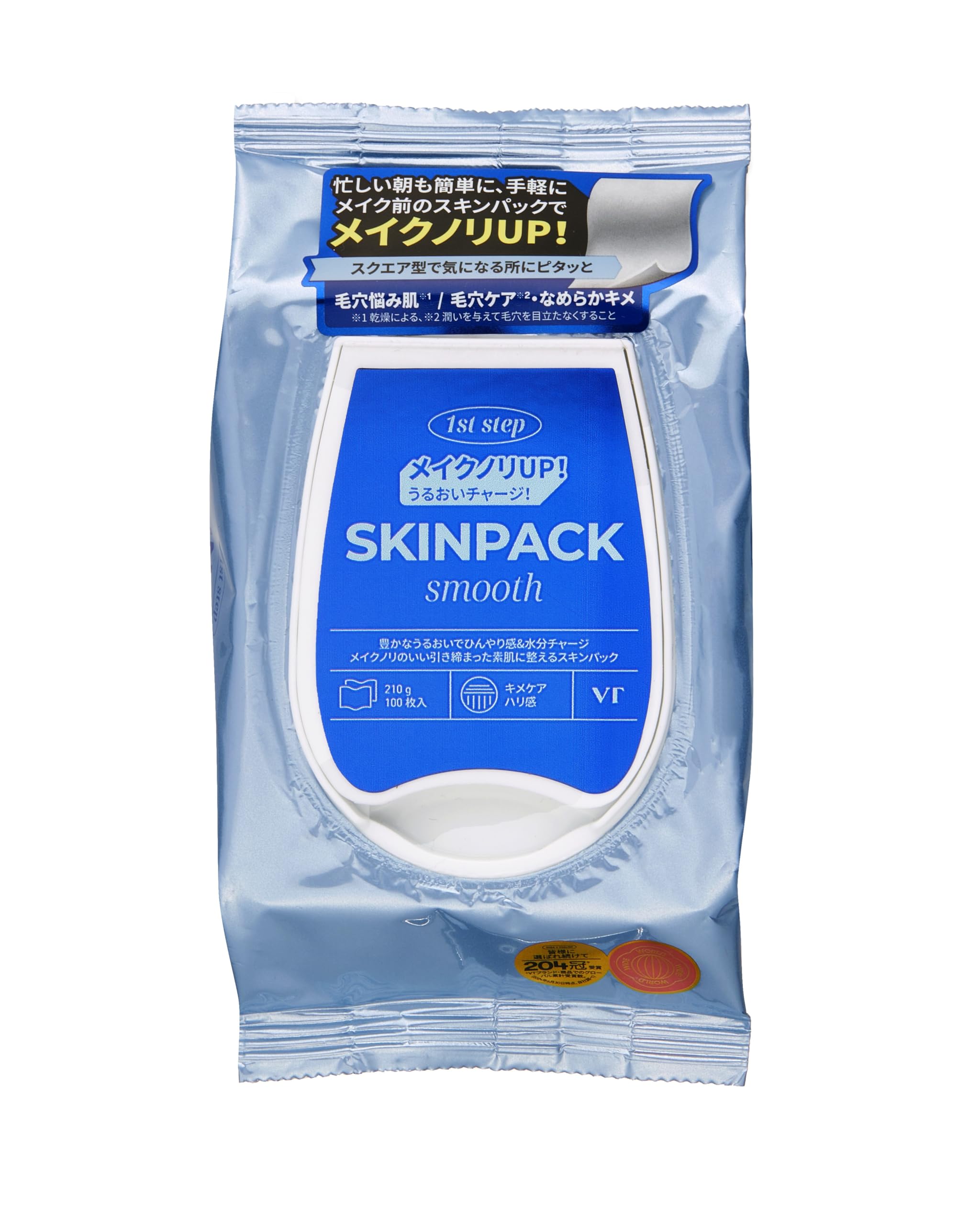 

VTCOSMETICS Набор для гладкой кожи (100 листов) Тканевая маска для определенных зон, увлажняет и разглаживает текстуру кожи