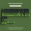 Polar Day Gradient PBT Keycaps: 134-Key Customizable Side-Printed Set for Mechanical Keyboards
