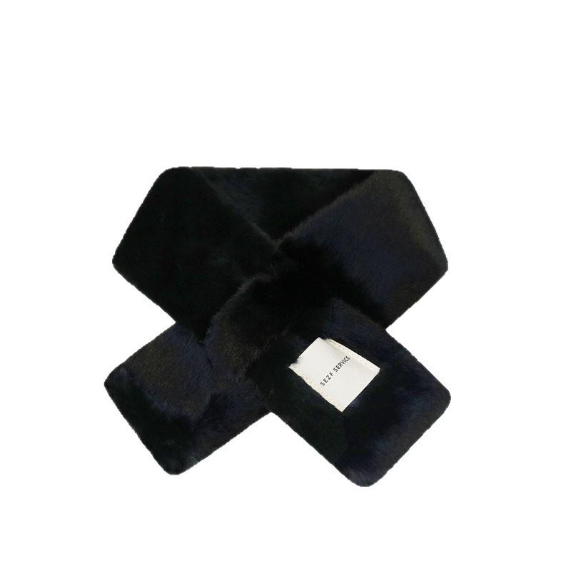 New Arrival: Men's Soft, Plush Otter Fur Faux Scarf - Versatile Korean Style for Autumn/Winter