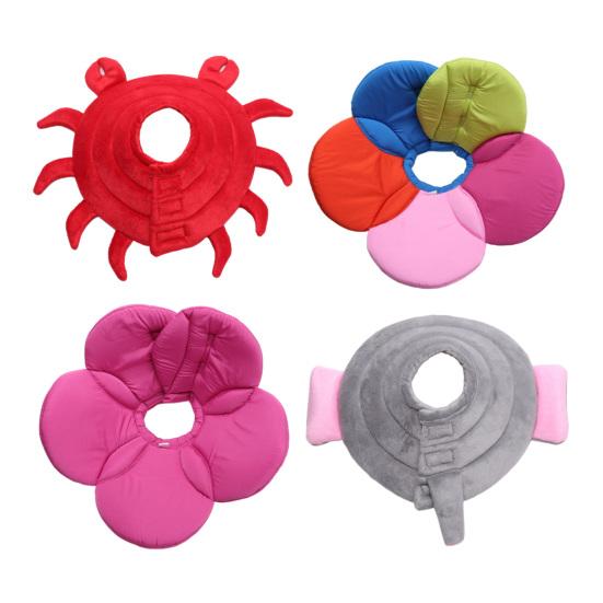 Krk pro psa ve tvaru květu Nastavitelný kužel pro psa Po operaci Krk pro psa Roztomilý Krab Slon Kužel pro malé střední psy a kočky