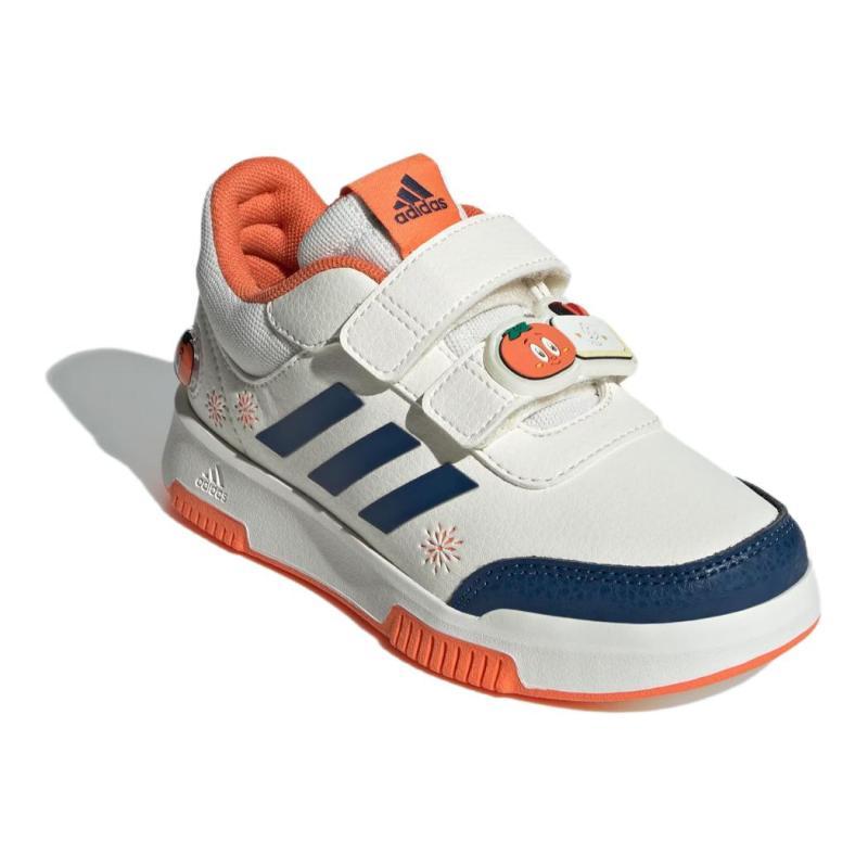 Adidas TENSAUR SPORT 2.0 Anti Slip Wear Resistant Kids' Skateboarding Shoes White Blue Orange Kids Sneakers IH3098