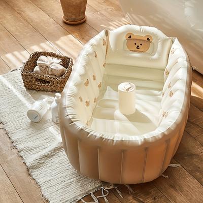 Baby Inflatable Bathtub Children High Appearance Level Baby PVC Bathtub Bathtub Portable Collapsible Bath Tub Game Pool Inflatable Bathtub Travel