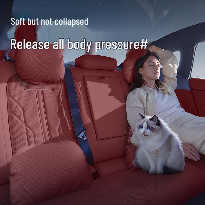 Voyah Zhuiguang L Headrest & Lumbar Support: Essential Neck & Back Protection Pillow for Car Interior.