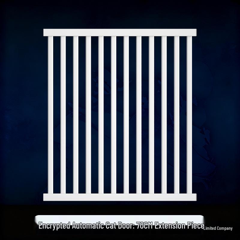 Cat Door Barrier: Auto-Close Pet Gate for Indoor, Balcony, or Stairway - No Drilling Needed