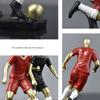 Mini Soccer Team Figurine Exquisite Football Player Statue Football Player Resin Figurine  Bedroom