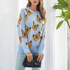 Damen Casual Fashion Bequeme Strickjacke Langarm Street Trend Strickpullover