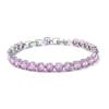 Super Flash Zircon Bracelet 6mm Multicolor Optional Jewelry Bracelet Platinum Plated Ladies Diamond Bracelet