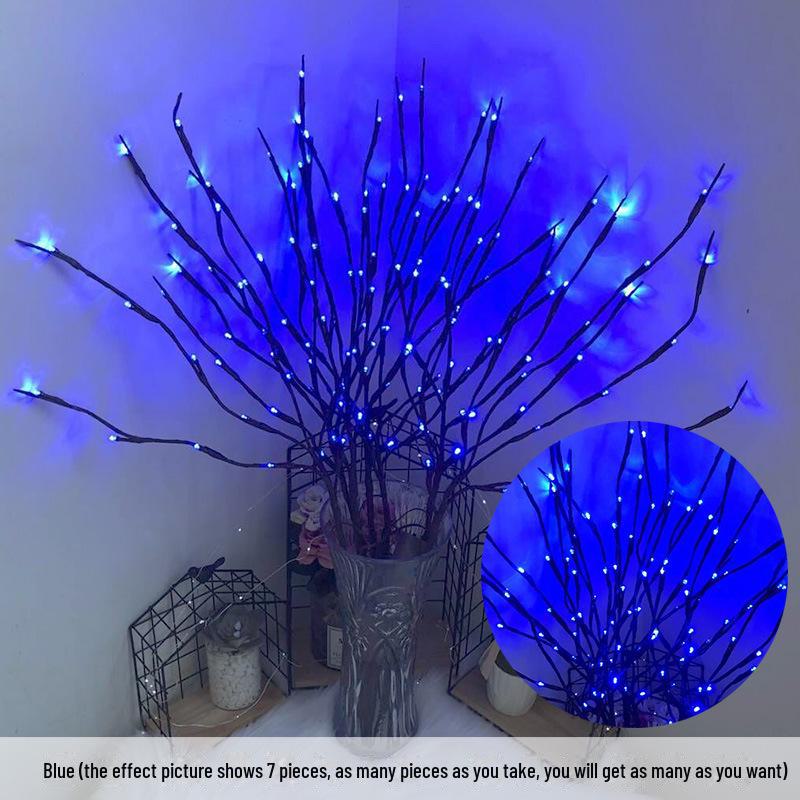 Nordic Creative LED Birch Branch Decorative Lamp for Room Atmosphere and Flower Arrangement.