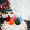 Christmas Macaron Colorful Creative Christmas Tree Shape Candle Christmas Gift Christmas Candle Candle Ornament