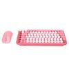 Wireless Bluetooth Keyboard and Mouse Combo 2.4G Dual Mode 85 Key Round Keycaps Keyboard Support for Windows