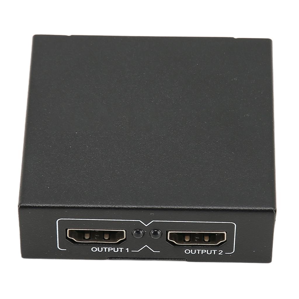 HD Multimedia Interface Splitter Switch Amplifier 1 in 2 Out Dual Monitor 1080P 3D Distributor with