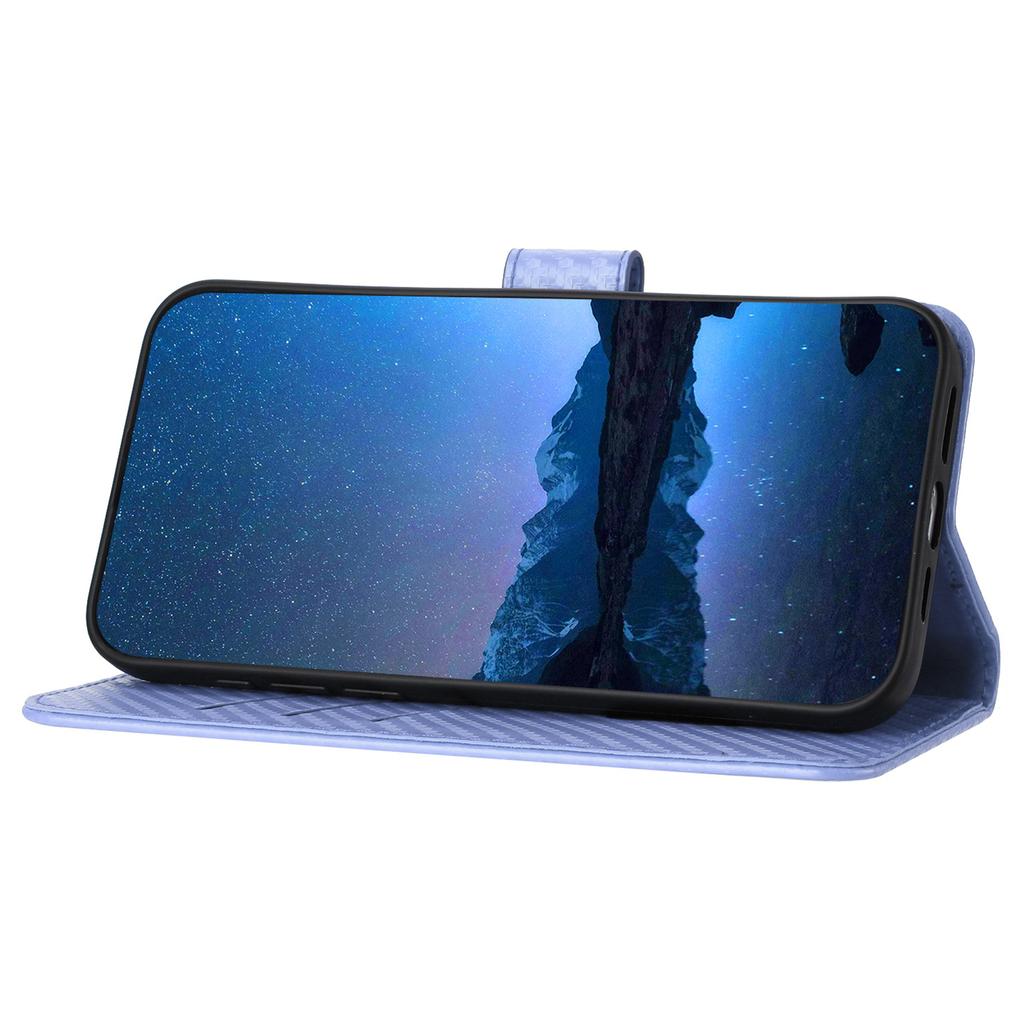 YX0070 For Google Pixel 9 Pro XL Case Carbon Fiber Texture Folio Flip Leather Phone Cover