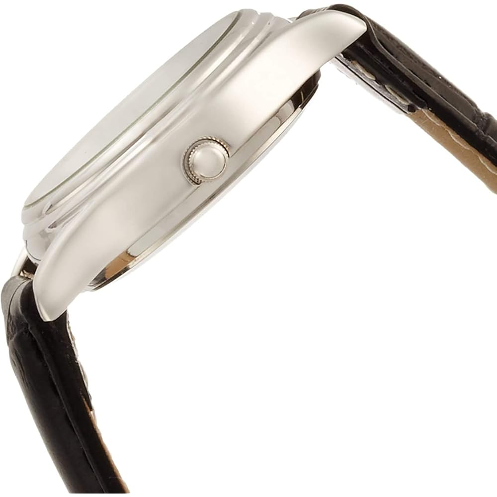 Citizen Q&Q Damen-Analoguhr, Wasserdicht, Datumsanzeige, Lederarmband, D015-304, Schwarz