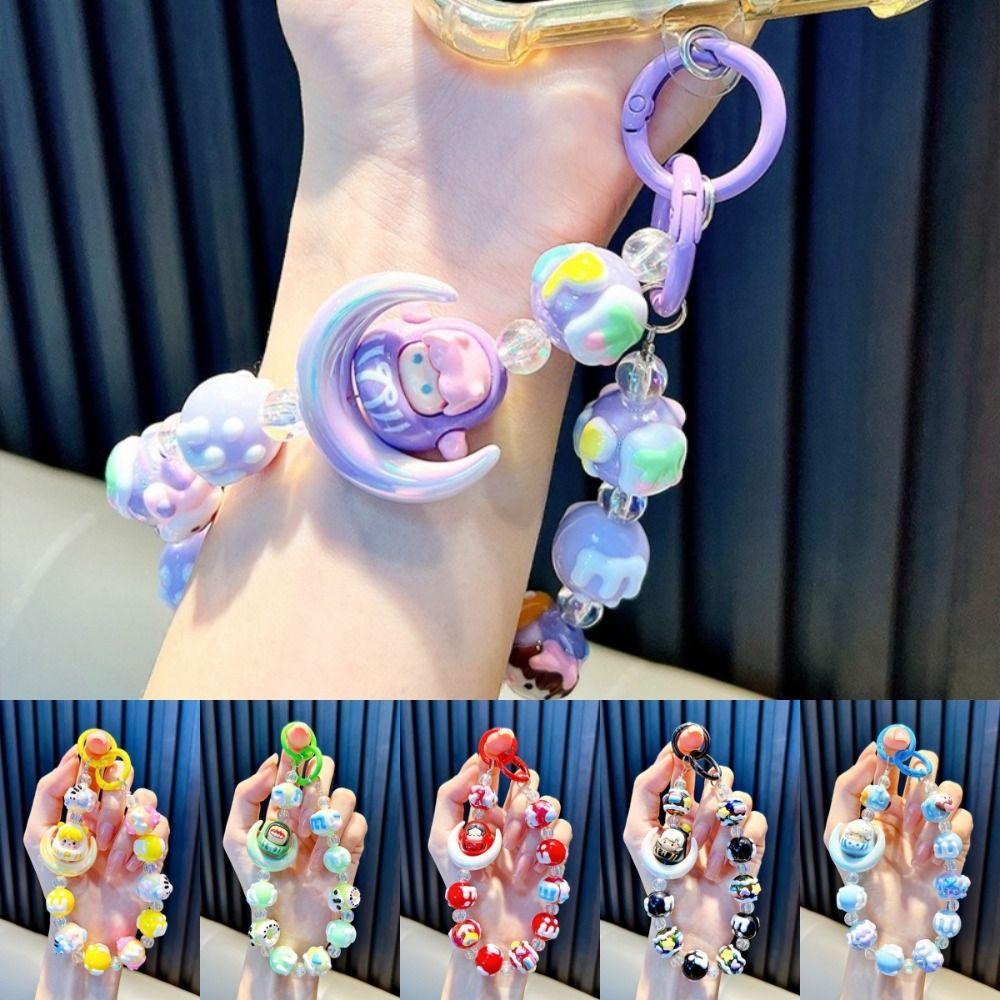 Moon Bag Pendant Keychain Colorful Phone Lanyard Trendy Mobile Phone Strap