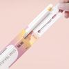 4pcs Aesthetic Gradient Series Gel Pens 0.5mm CS Tip Smooth Writing Black Color Ink Pens with Roller Clip Stationery