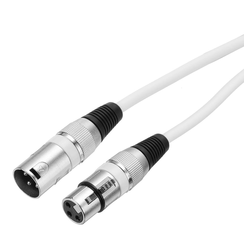Uxcell XLR Female To XLR Male Cable, 5ft XLR To XLR Microphone Cable, Audio Adapter Cord for PreampSpeaker System, White