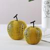 Japanese Yayoi Kusama Wave Point Apple Pear Pumpk Resin Craftwork Desktop Decoration Simulation Fruits Figurines ornament