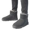 Frosted leather snow boots men's outdoor cold-resistant and non-slip winter piled thickened warm Northeast high-top large cotton boots shoes