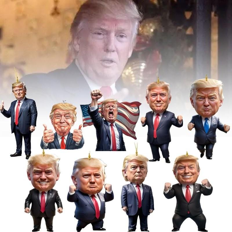 Christmas Donald Trump Ornament Holiday Tree Decoration Key Chain Pendant Car