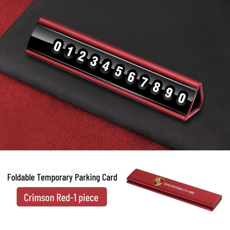 Porsche Cayenne/Macan/911/Panamera Temporary Parking Phone Plate