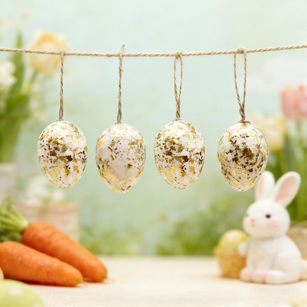 24 Piece Plastic Easter Egg Pendants Hanging Easter Hanging Egg Window