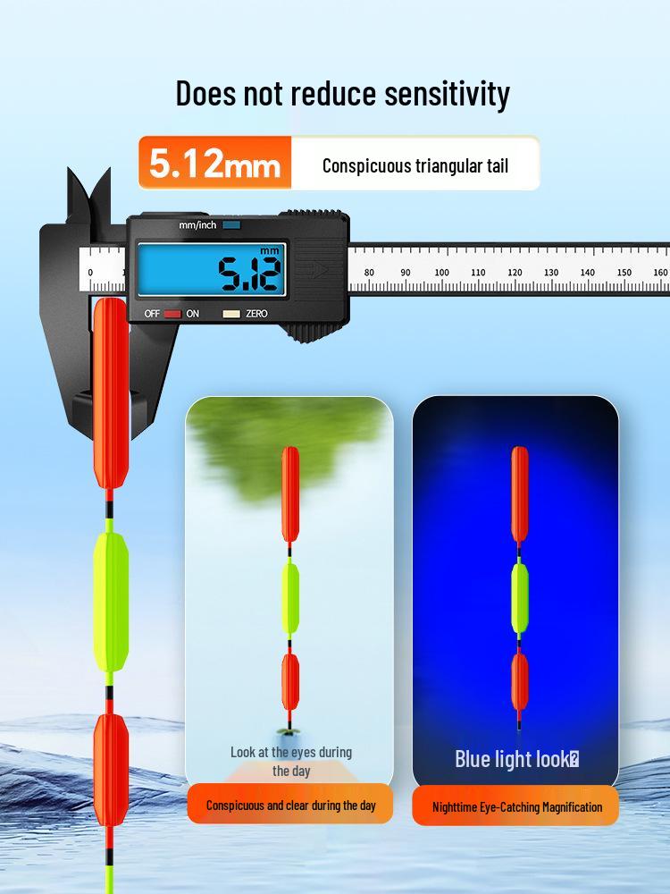 Xiao Feng Xian Triangle Tail Fishing Float: Eye-catching Thickened Tail for Wild Fishing, Ideal for Crucian Carp.