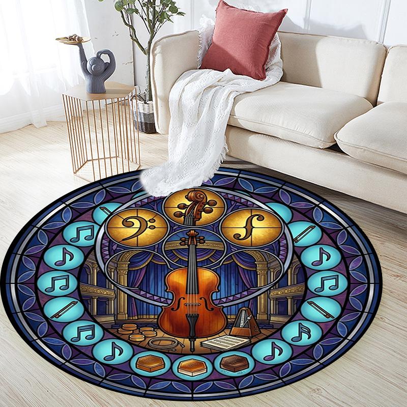 Cicada Life Cycle Art Round Area Rug Under Office Chairs Bedroom Living Room Home Decor