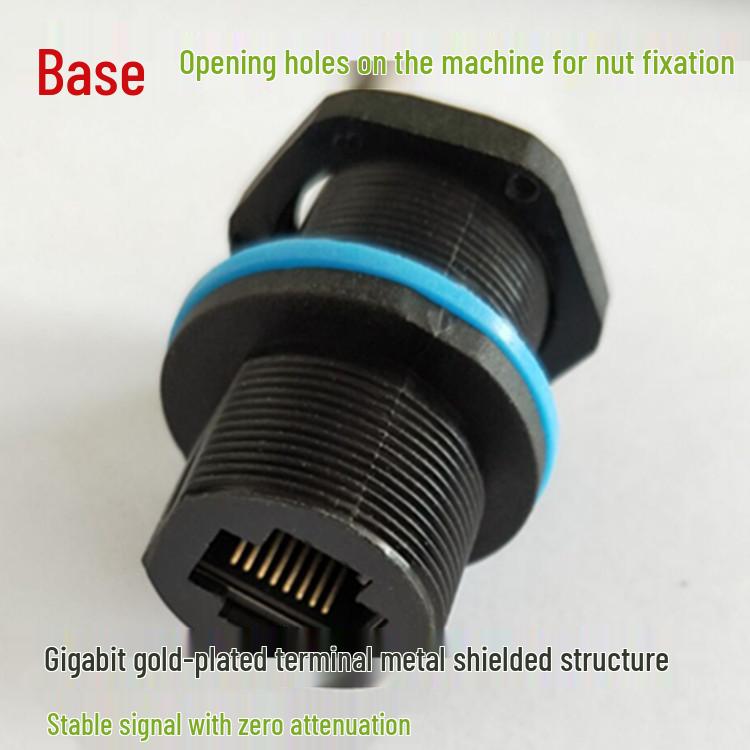 Waterproof RJ45 Network Cable Extender: Dustproof, Anti-Interference Gigabit Connector for Stable, Zero-Attenuation Signal