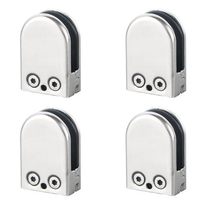 4 Stück 304 Edelstahl Glas klemmen für 6-8mm poliertes Glas