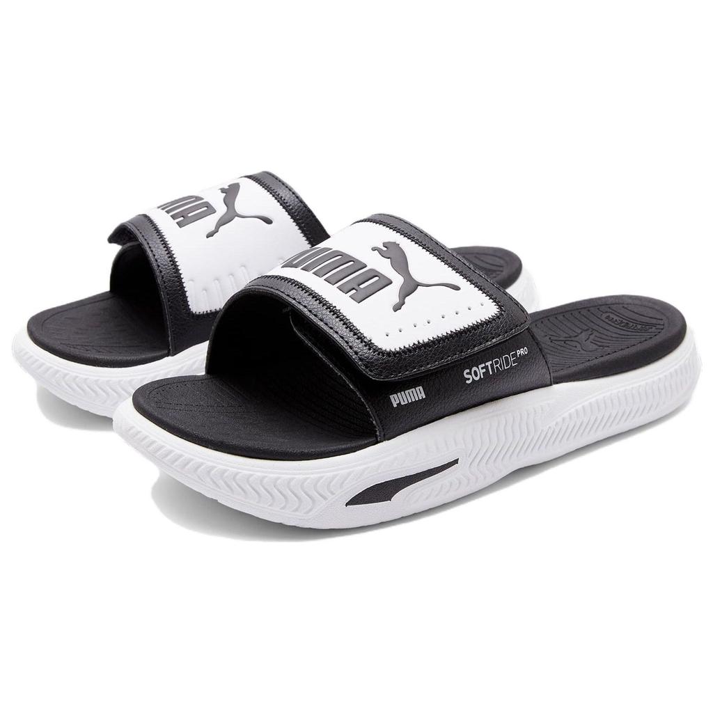 Puma Comfortable Durable Slide Sandals Women Footwear Black White 394270-01