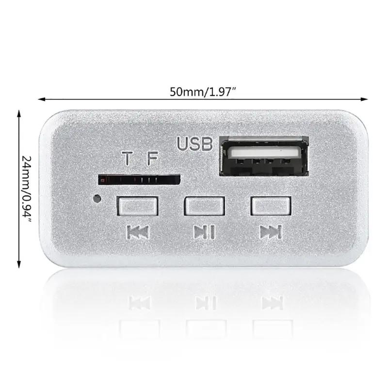 2x3W Verstärker MP3-Decoderplatine Bluetooth-kompatibel 5.0 Kabelloser USB-MP3-Player Autoradio-Modul Modul