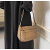 Solid Color Casual Cloth Bag Versatile Mobile Phone Bag Work Commuter Bag Women's Small Square Bag One Shoulder Messenger Bag