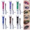 Colored Mascara Set Thick Waterproof Long Curling Mascara Halloween Stage Makeup Silk Fiber Mascara