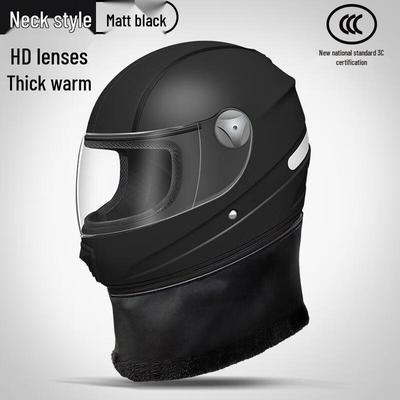 HANDUNYOU Four Seasons Electric Scooter Helmet with Removable Neck Warmer