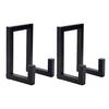 Black Record Storage Stand Holder Minimalist Retro Record Stand Heavy Duty Metal Vinyl Record Organizer for Records Photos Cosmetics