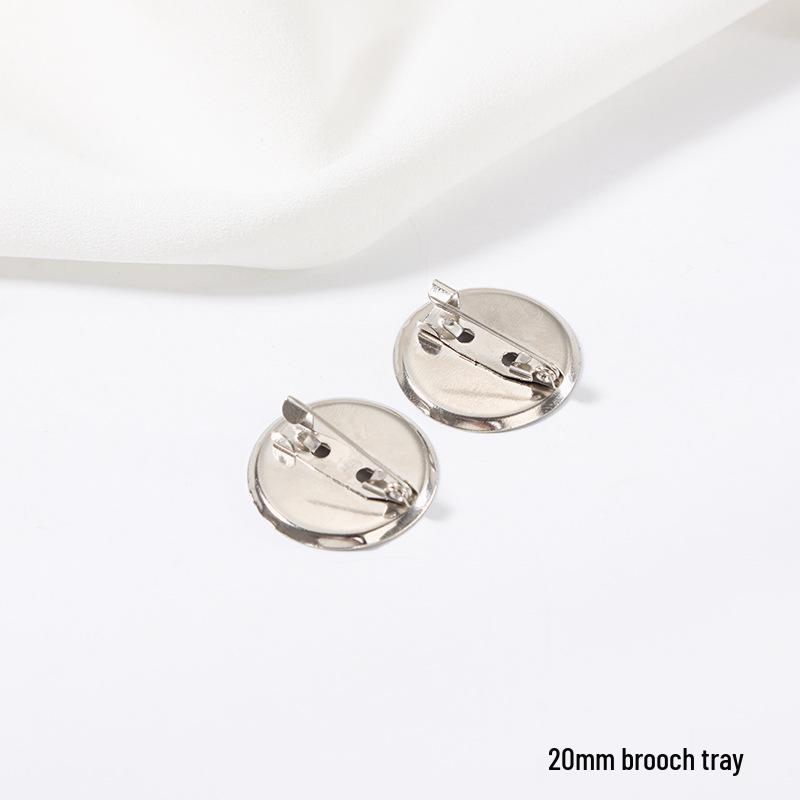 Safety Pin Brooch Base with Locking Head for Handmade DIY Corsage & Sweater Button Accessories