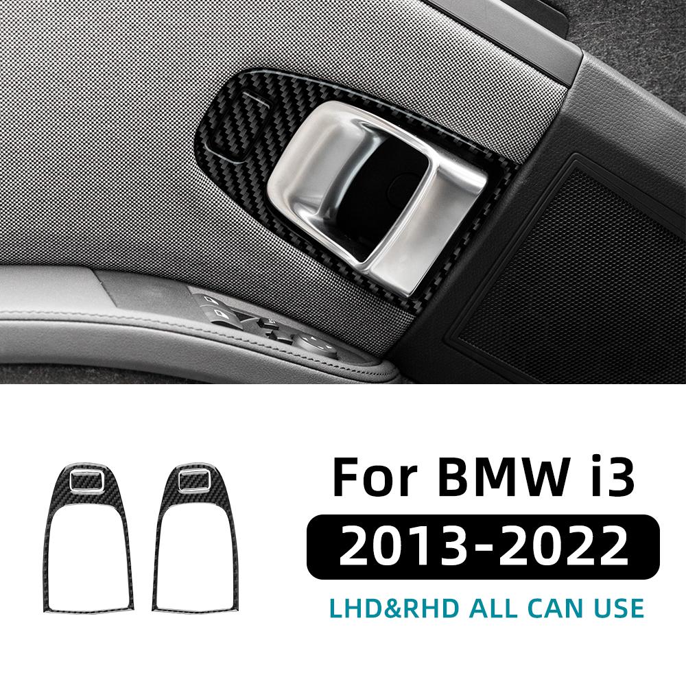 Copribordi Maniglia Porta in Fibra di Carbonio per BMW i3 2013-2022 Set Adesivi Interni