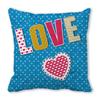 Creative Valentine's Day Happy Series Digital printing short plush pillow covers for car sofa office cushion cover home goods