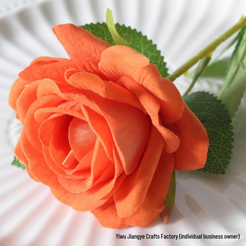 Large Flannel Rose Silk Bouquet for Wedding and Valentine's Day Home Decor