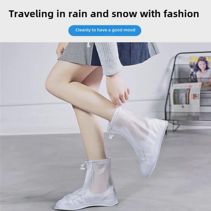 Waterproof Non-Slip Rain Boots for Men and Women: Thickened, Protective, and Anti-Fouling Outdoor Shoes