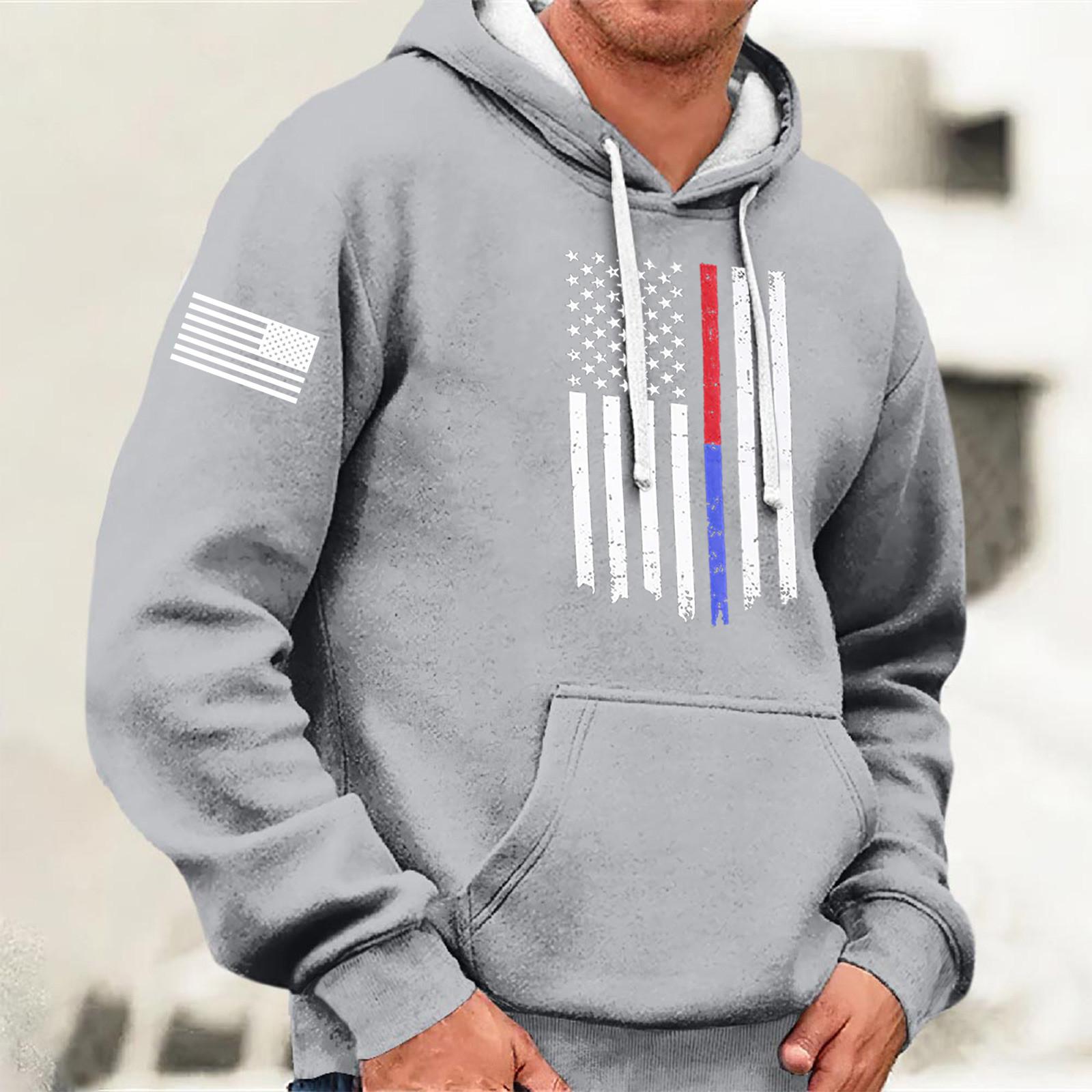 

Модный свободный мужской и женский свитер с капюшоном с длинным рукавом и принтом XXL серый