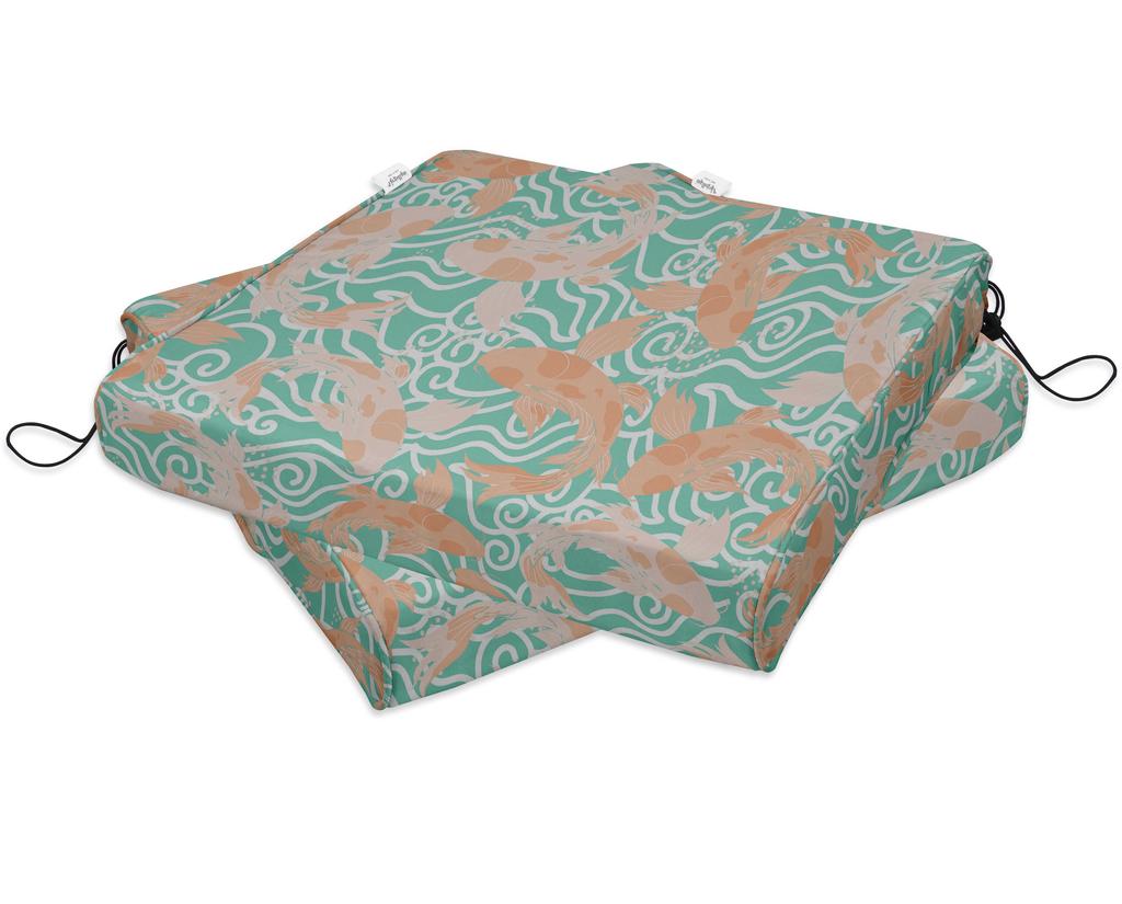 Vargottam Perfect Outdoor Indoor Square Corner Seat Cushions Water-Resistant Lounge Chair 18.5" X 16" Home Office Patio Furniture