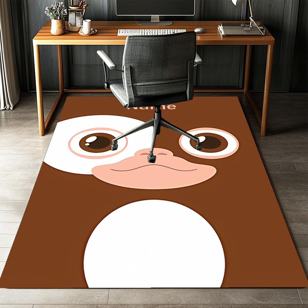Custom Name Gremlins Printed Carpet,Rug for Office Chair Living Room Bedroom Kitchen Room Decor Gifts.