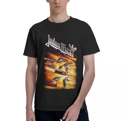 Judas Priest Firepower Album 100 Cotton Casual Breathable Confortable TShirt Football Shirts 2025 Clothes Men